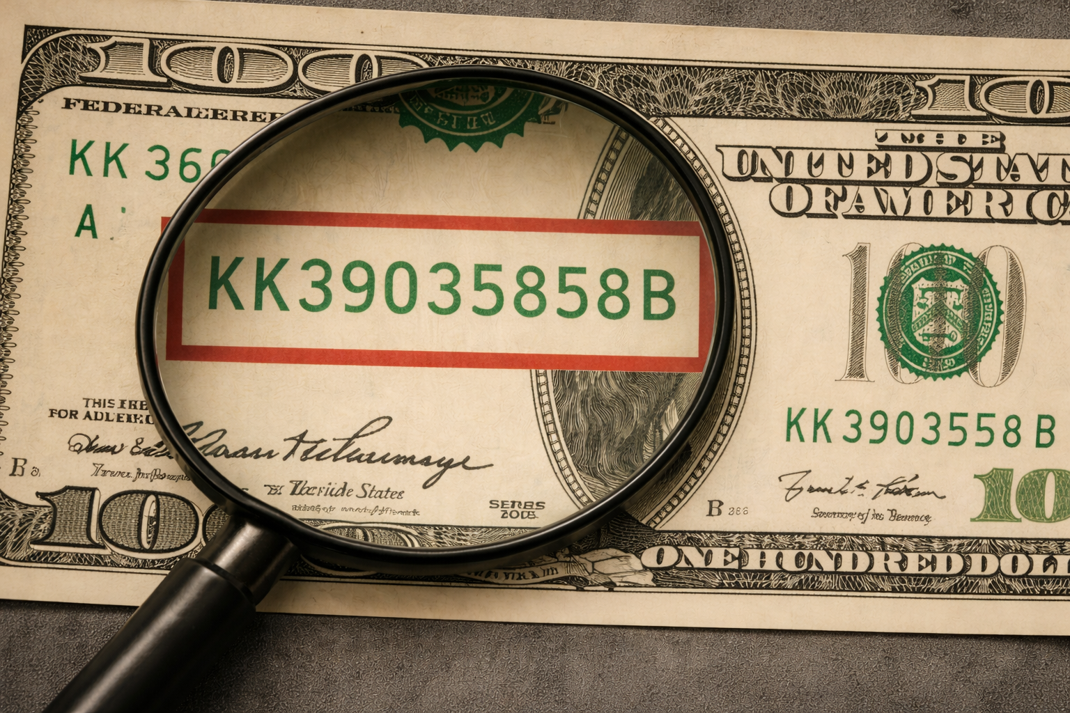 Verificador de números de serie especiales en billetes (Fancy Serial Number Checker en español)