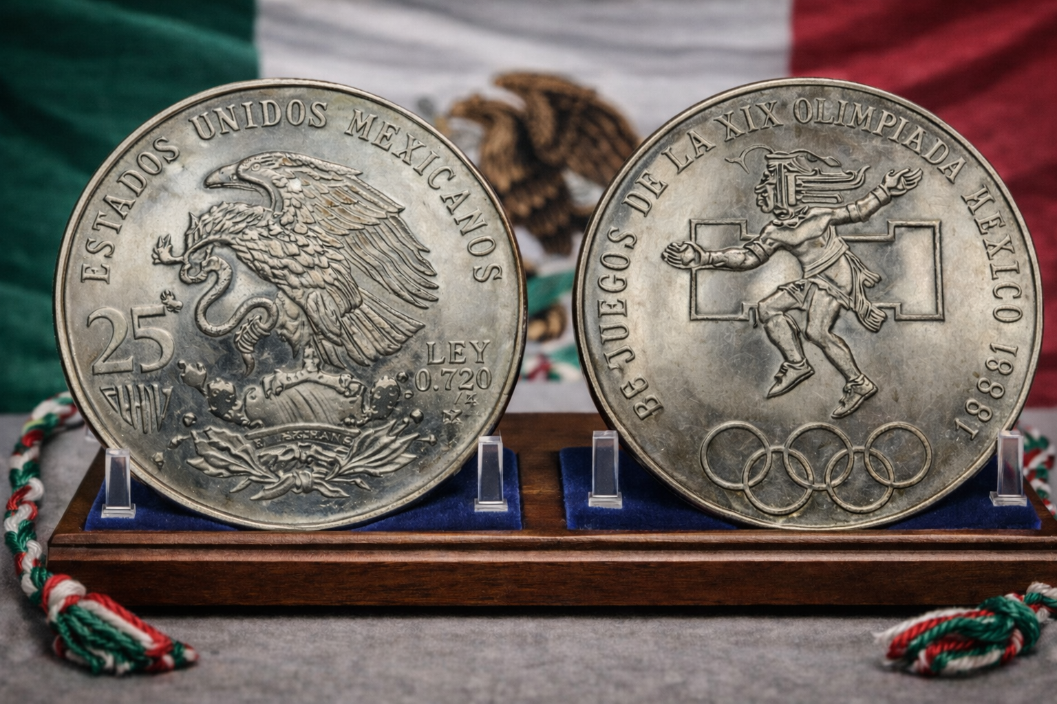 5 pesos Juegos Olímpicos México 1968