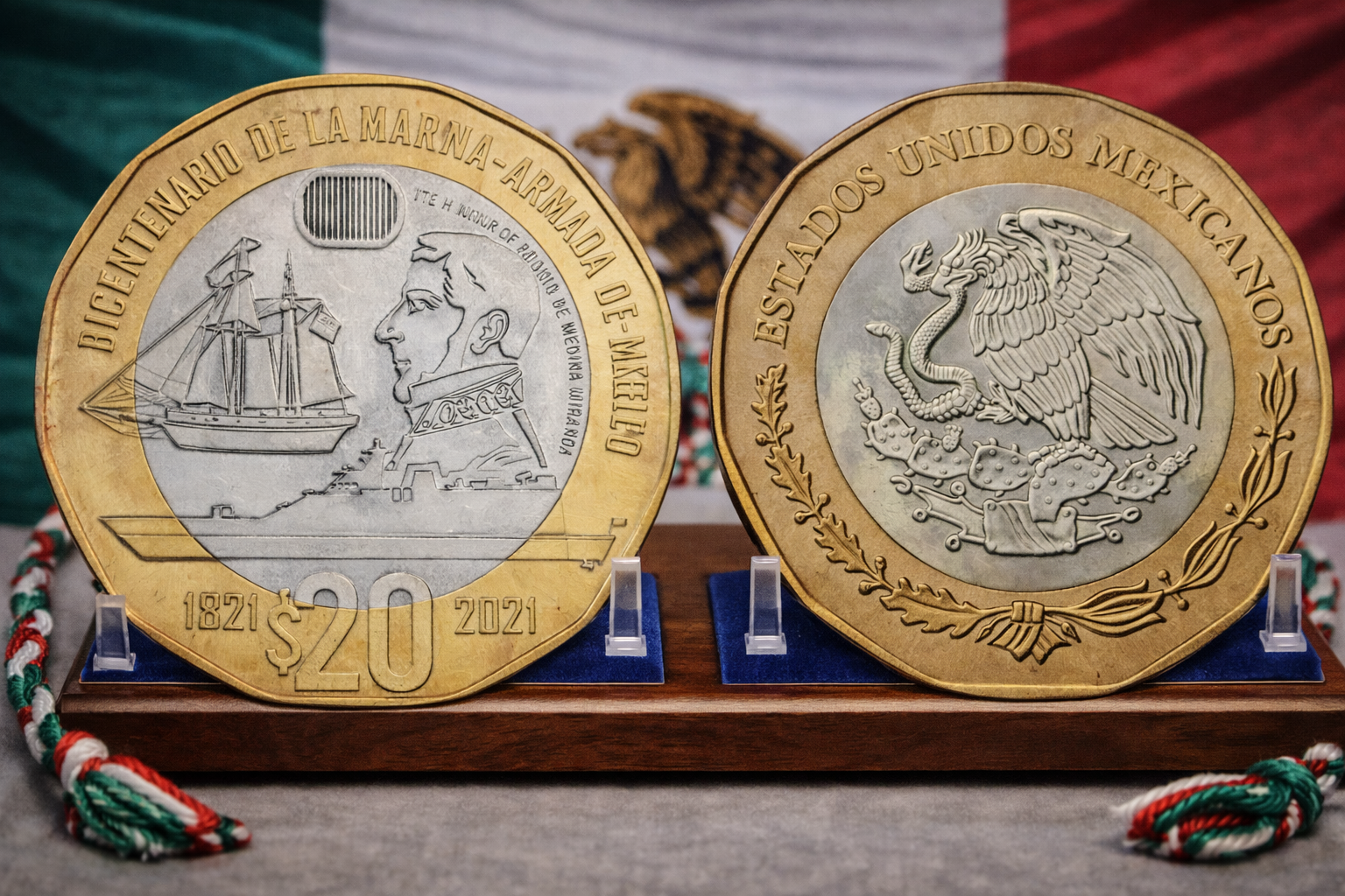 20 pesos Bicentenario de la Marina-Armada de México