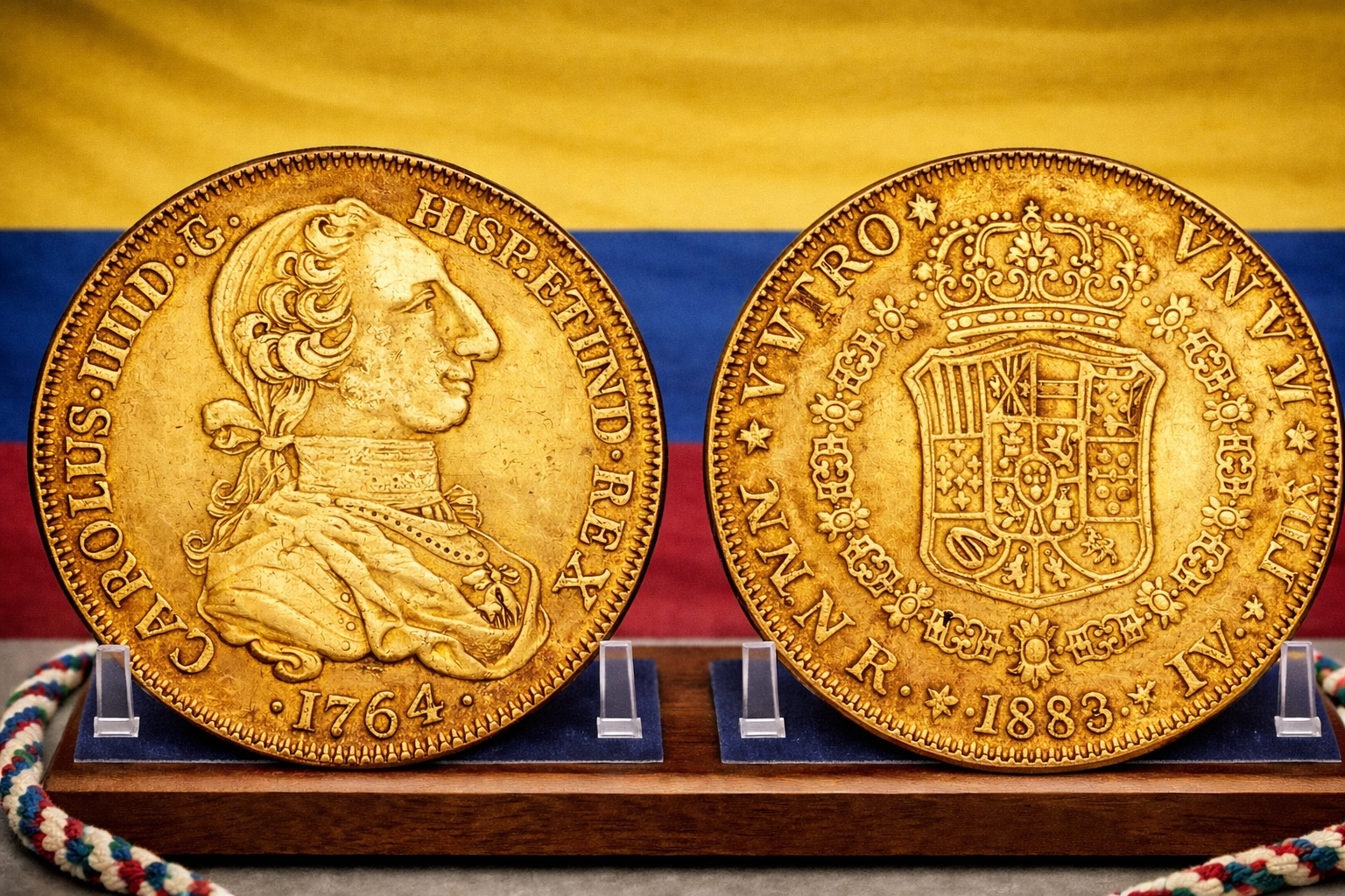 8 Escudos de Oro – Nueva Granada / Colombia (siglos XVIII–XIX)