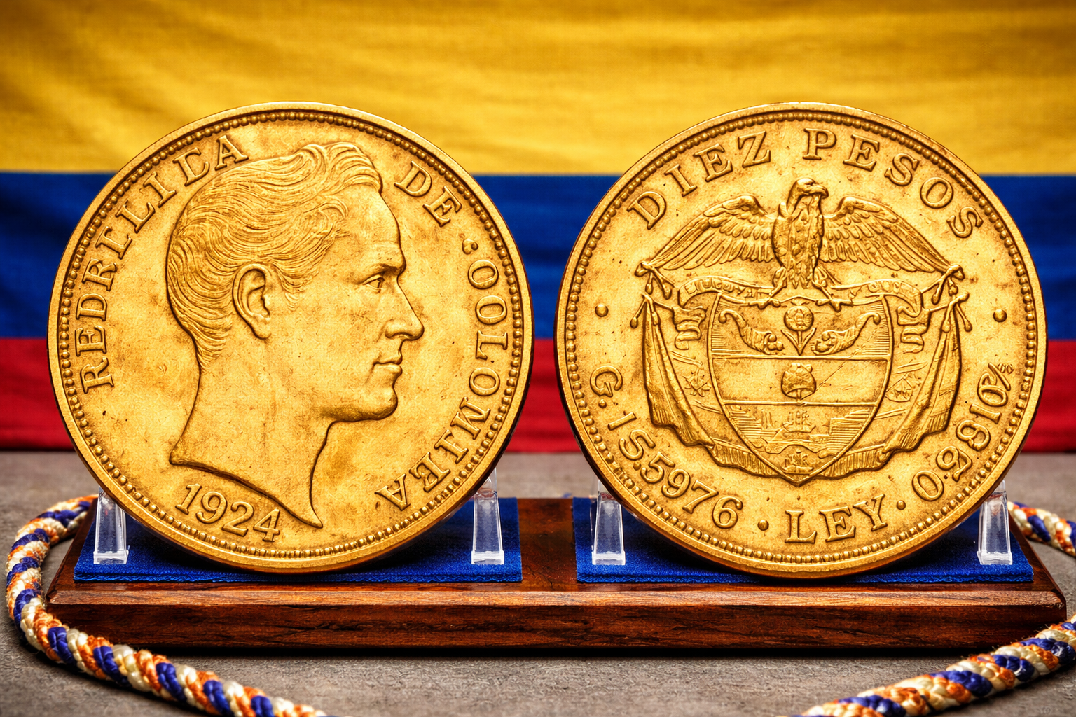 10 Pesos de Oro – Colombia (1880s–1910s)