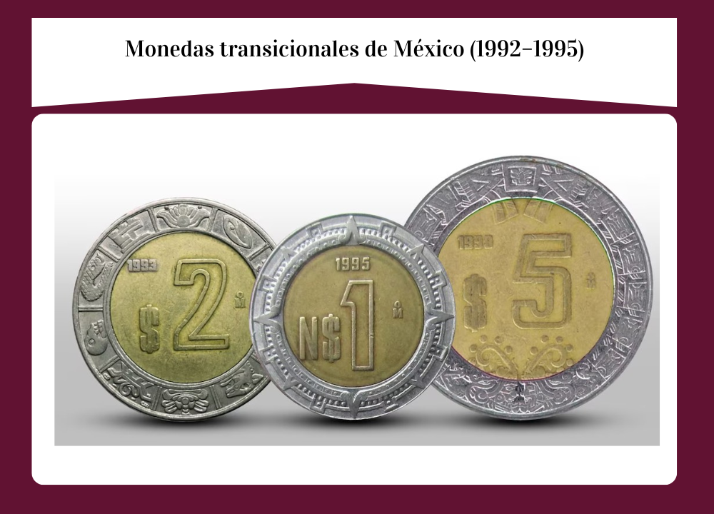 Monedas transicionales de México (1992–1995)