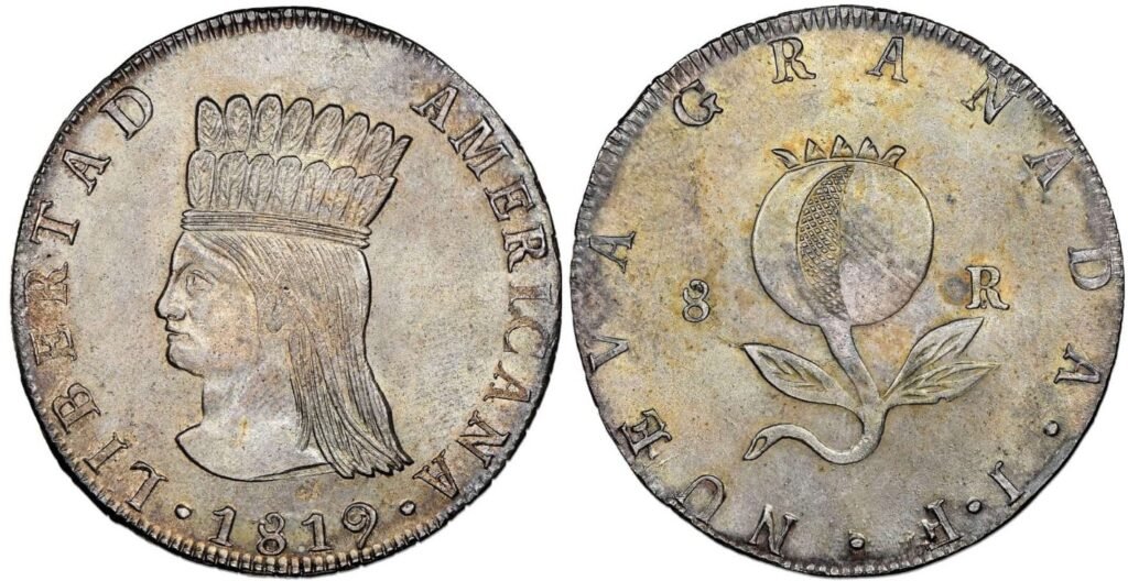 8 Reales de Plata – Nueva Granada / República Temprana colombia