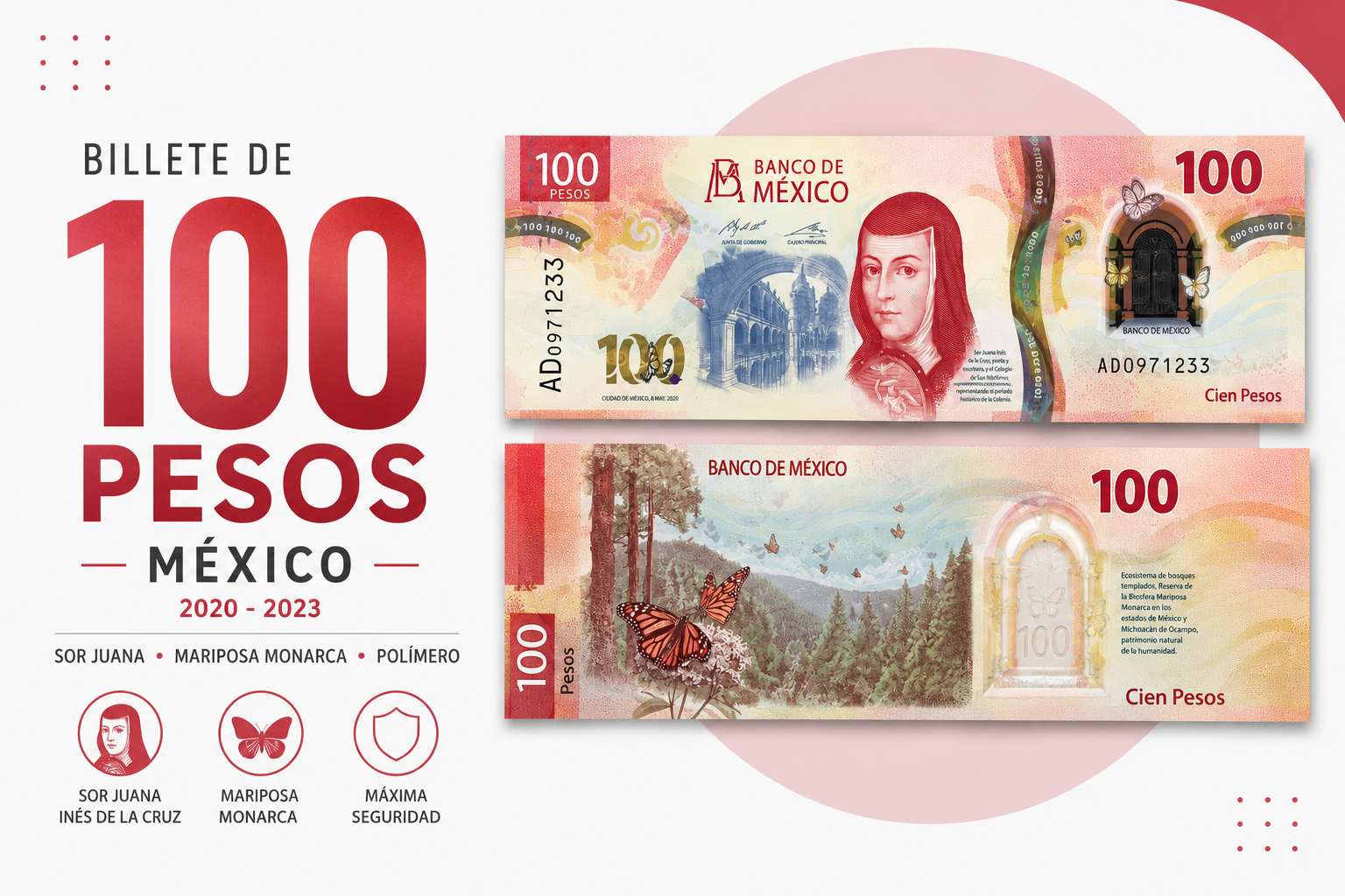 El Billete de 100 Pesos de Sor Juana que Sorprendió a México: Algunos Coleccionistas Pagan Más por Ciertas Series